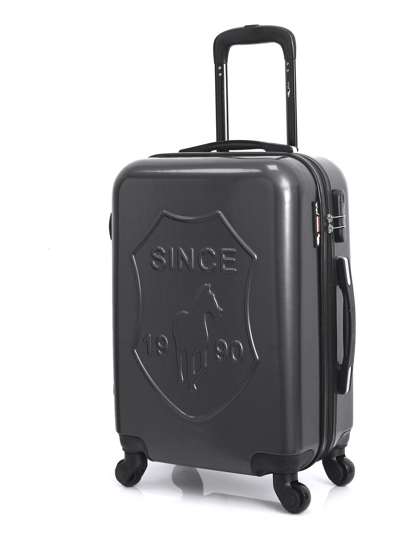 GENTLEMAN FARMER - Valise Weekend DARCY 65 cm 4 Roues Gris foncé - Kiabi