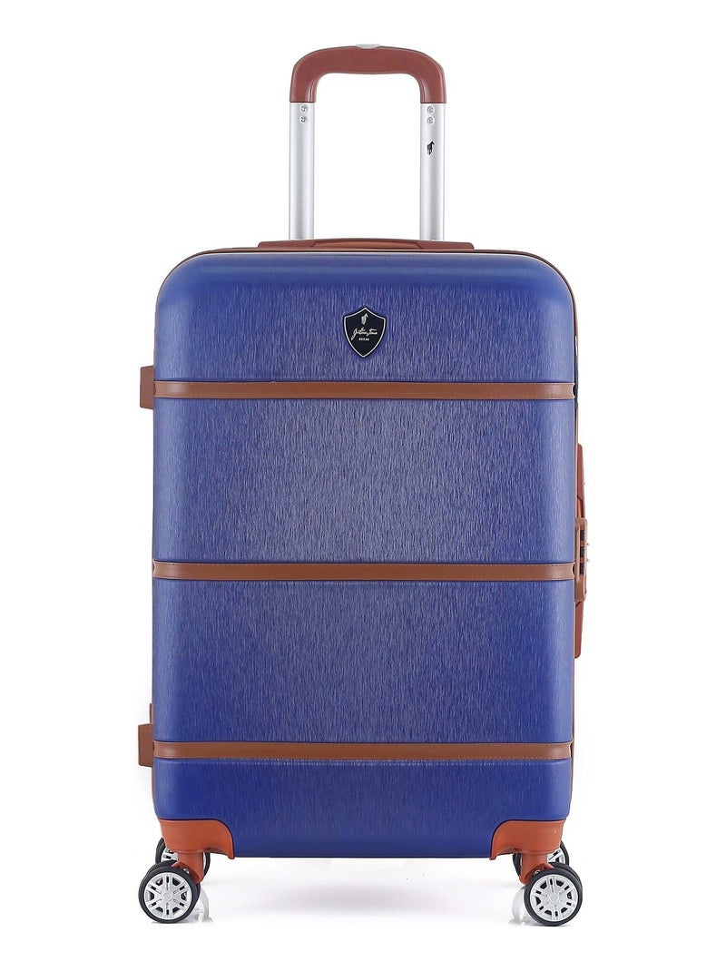 GENTLEMAN FARMER - Valise Weekend WALTER 65 cm 4 Roues Bleu marine - Kiabi