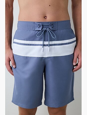 Gentleman short de bain long à rayures penti