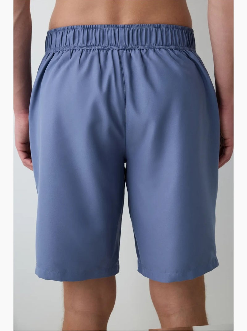 Gentleman short de bain long à rayures penti Bleu Blanc - Kiabi