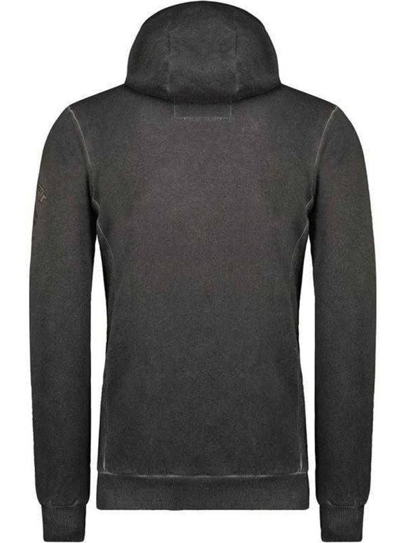 Geographical Norway - Sweat à capuche motif/style badge GYMCLASS EO Noir - Kiabi