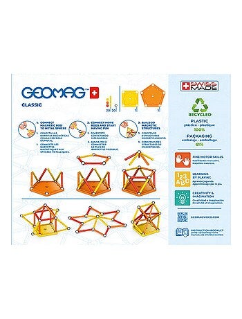Geomag Panels 114 Pcs Jeu À Aimant Néodyme 114 Pièce(s) Orange