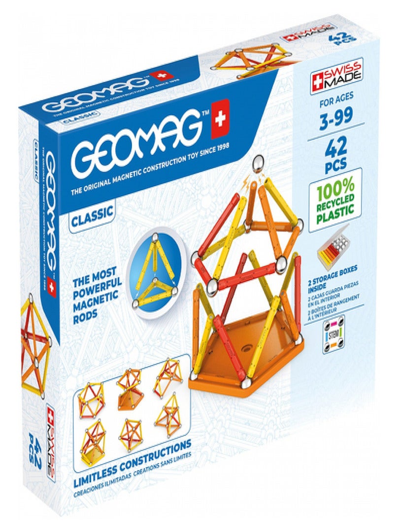 geomag' Classic Jeu A Aimant Neodyme 42 Pieces - N/A - Kiabi - 27.49€