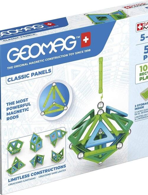 Geomag CLASSIC PANELS GREEN Line - 52 pièces - Kiabi