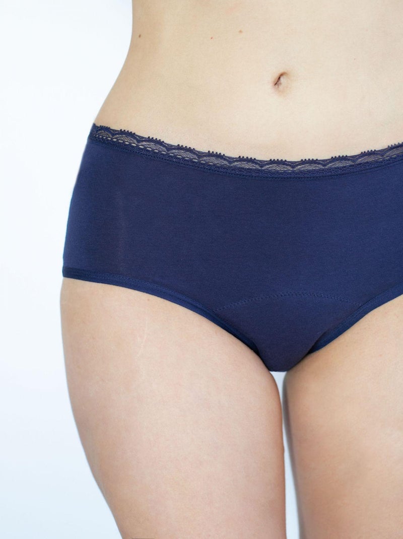 Gérard pasquier - Culotte haute menstruelle BIEN ÊTRE  marine Bleu marine - Kiabi