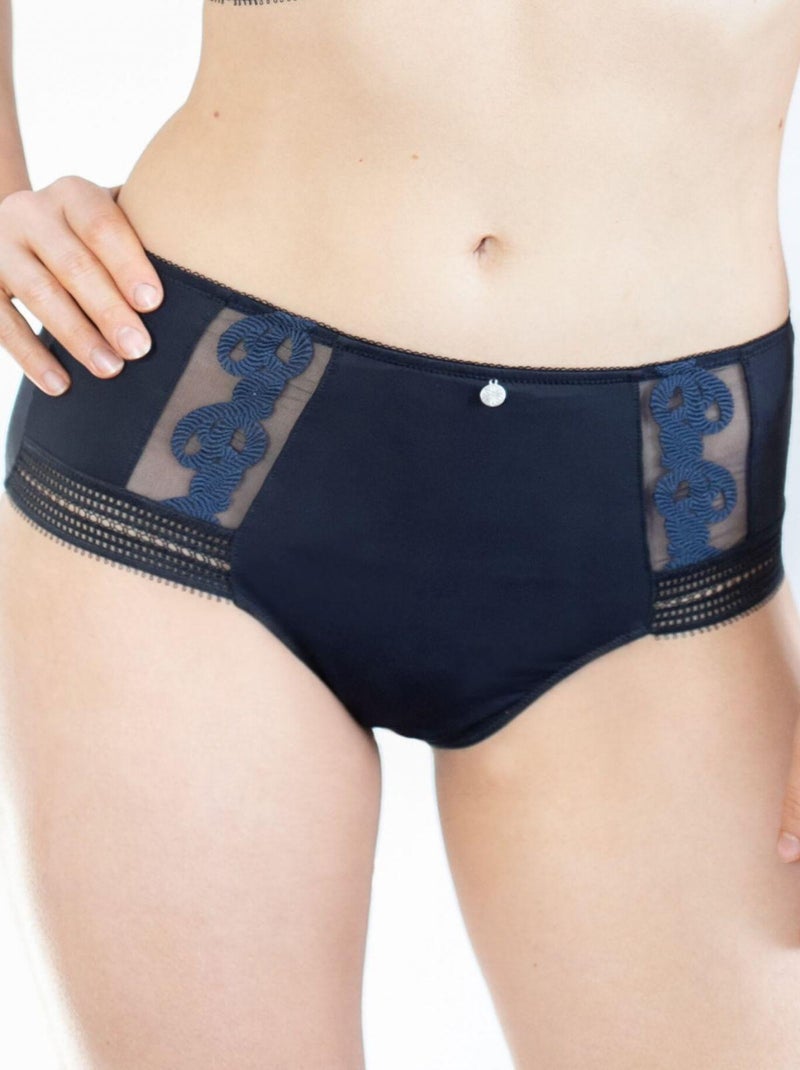 Gérard pasquier - Culotte HAUTE OPALINE Noir  Marine Noir Bleu marine - Kiabi