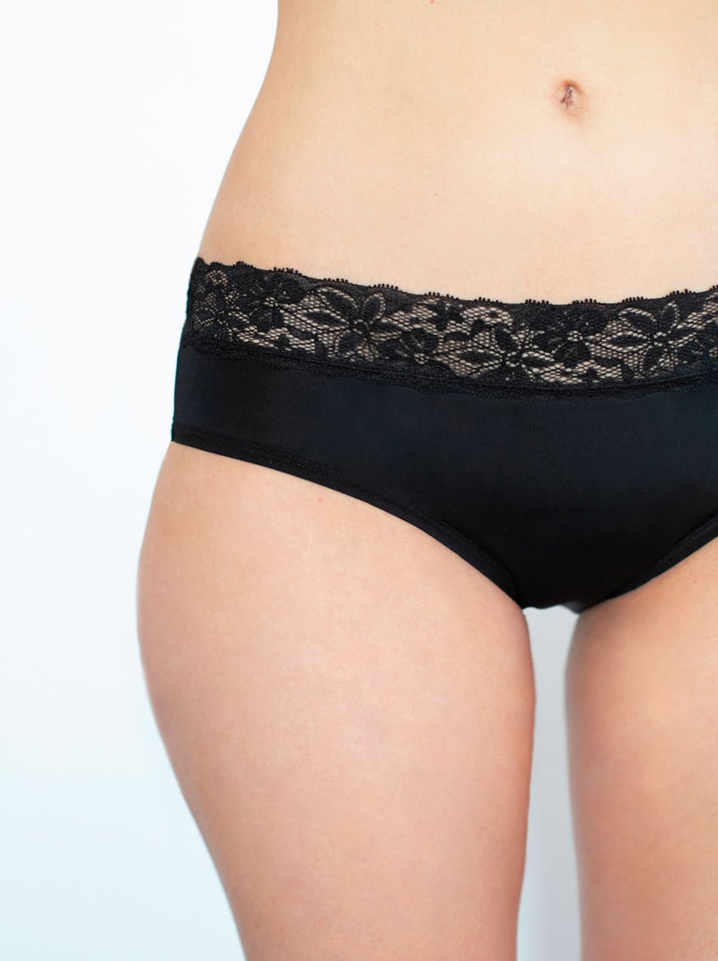 Gérard pasquier - Culotte menstruelle BIEN ETRE  noire Noir - Kiabi