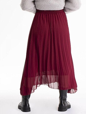 Jupe Chaude Gérard Pasquier Vintage - Taille 44/XXL - Laine Grise à Plis
