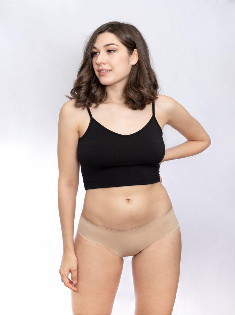 Gérard pasquier - LOTx2 Shorty menstruel BIEN ÊTRE INVISIBLE  nude Beige - Kiabi