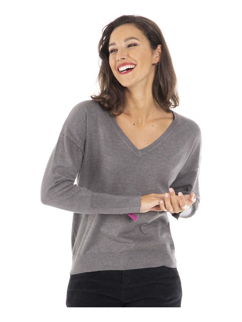 Pull Gérard Pasquier Taille 42 (XL) - Multicolore, Très Très Doux, Occasion En Excellent état