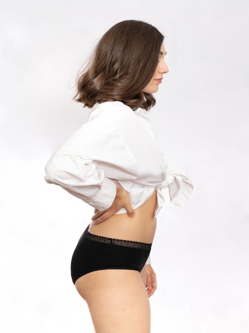 Gérard pasquier - Shorty menstruel BIEN ÊTRE BIO  noir - Kiabi