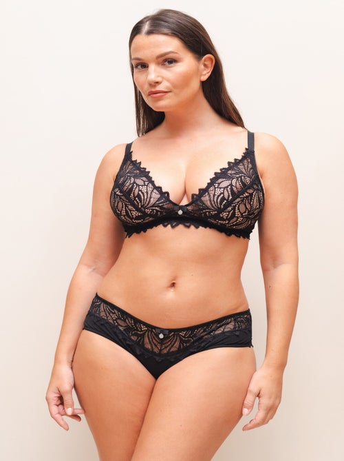 Gérard pasquier - Shorty ROSANA en dentelle  noire - Kiabi
