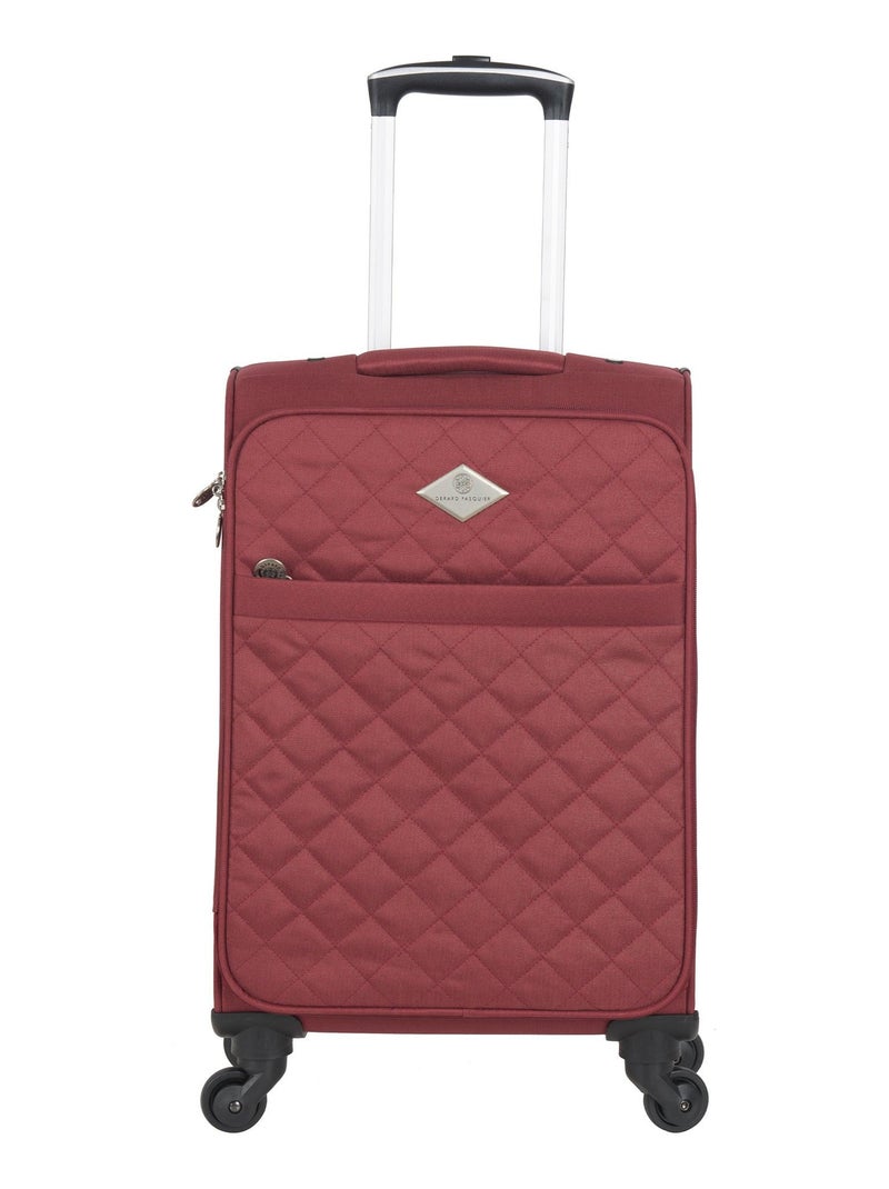 GERARD PASQUIER - Valise Cabine POLYESTER LILAS 4 Roulettes 57 cm Rouge - Kiabi