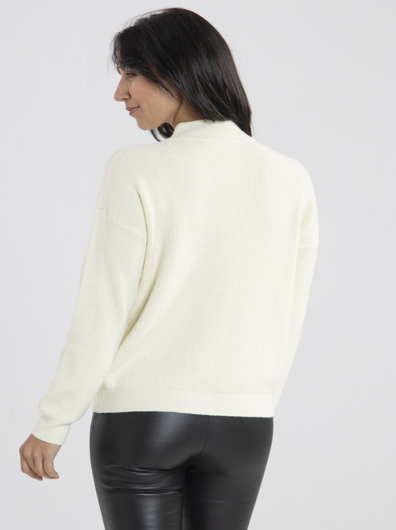 Gérard Pasquier |  Pull Nino   Rond  Ecru Ecru - Kiabi