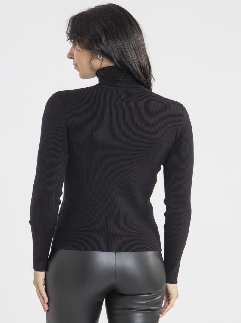 Gérard Pasquier |  Pull Paloma   Roulé  Noir Noir - Kiabi