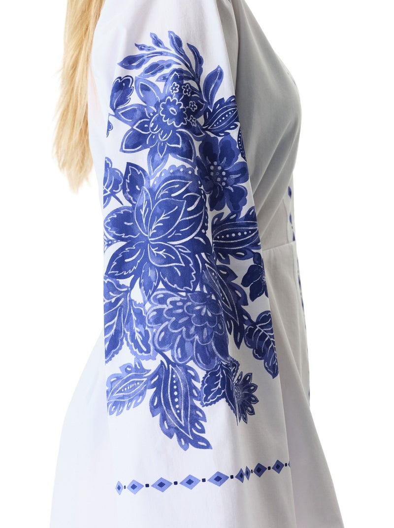Giana caftan long à manches longues fleuri penti Multicolore - Kiabi