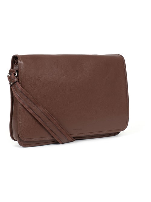 Gibecière  13" & A4  Cuir CONFORT - Kiabi