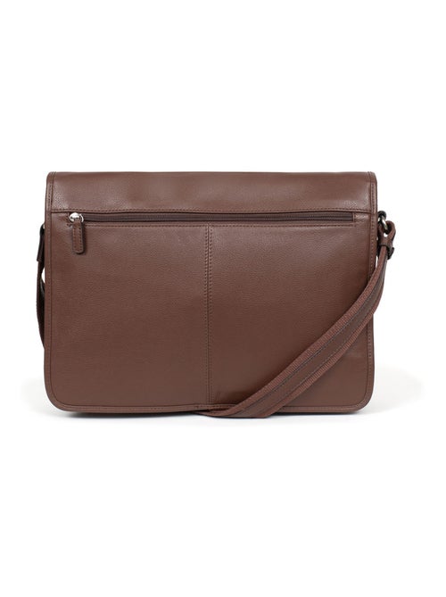 Gibecière  13" & A4  Cuir CONFORT - Kiabi