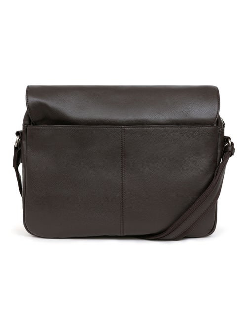 Gibecière  13" & A4  Cuir CONFORT - Kiabi
