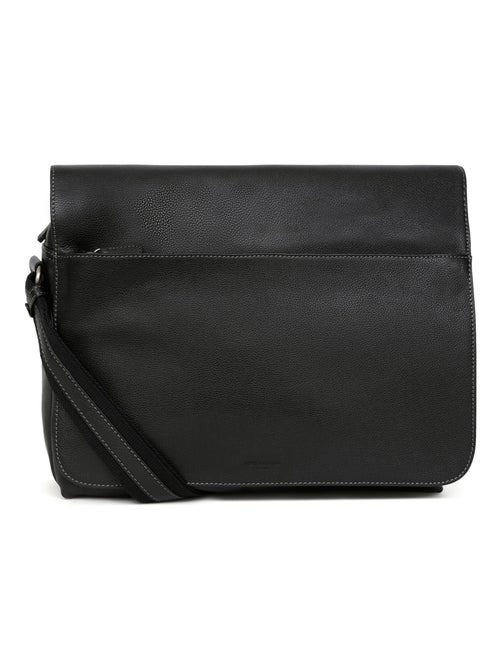 Gibecière  13" & A4  Cuir CONFORT - Kiabi