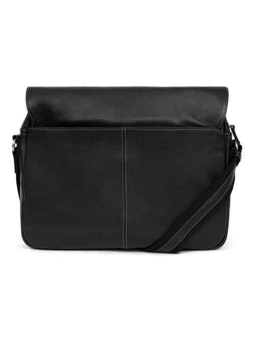 Gibecière  13" & A4  Cuir CONFORT - Kiabi