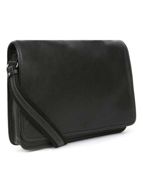 Gibecière  13" & A4  Cuir CONFORT - Kiabi