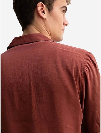 Giesto chemise à manches courtes à col ouvert pour homme