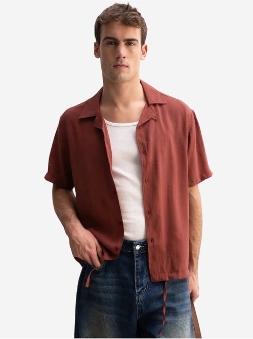 Giesto chemise à manches courtes à col ouvert pour homme - Kiabi Giesto chemise à manches courtes à col ouvert pour homme - Kiabi