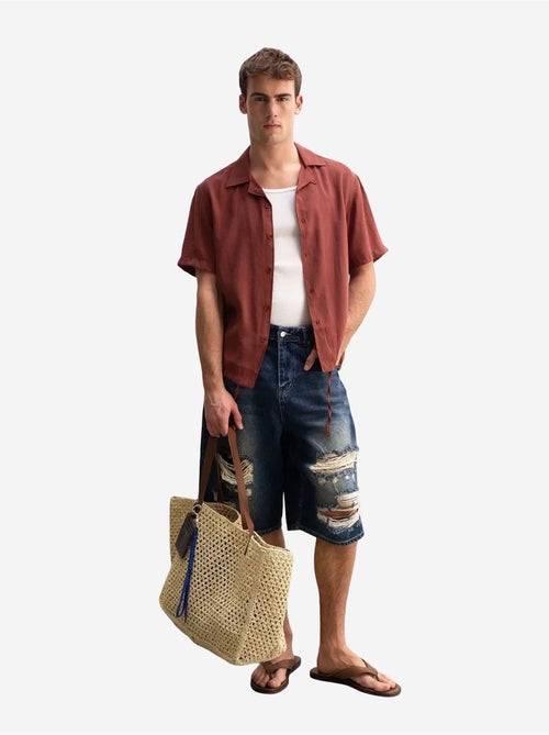 Giesto chemise à manches courtes à col ouvert pour homme - Kiabi Giesto chemise à manches courtes à col ouvert pour homme - Kiabi