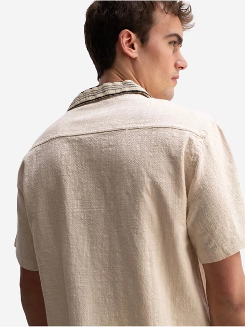 Giesto chemise à manches courtes en mélange de lin - Kiabi Giesto chemise à manches courtes en mélange de lin - Kiabi
