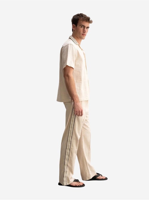 Giesto chemise à manches courtes en mélange de lin - Kiabi Giesto chemise à manches courtes en mélange de lin - Kiabi