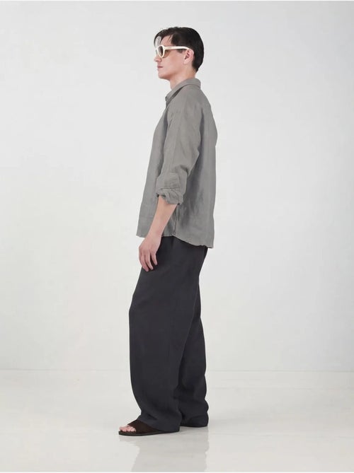 Giesto chemise à manches longues en mélange de lin oversize - Kiabi Giesto chemise à manches longues en mélange de lin oversize - Kiabi
