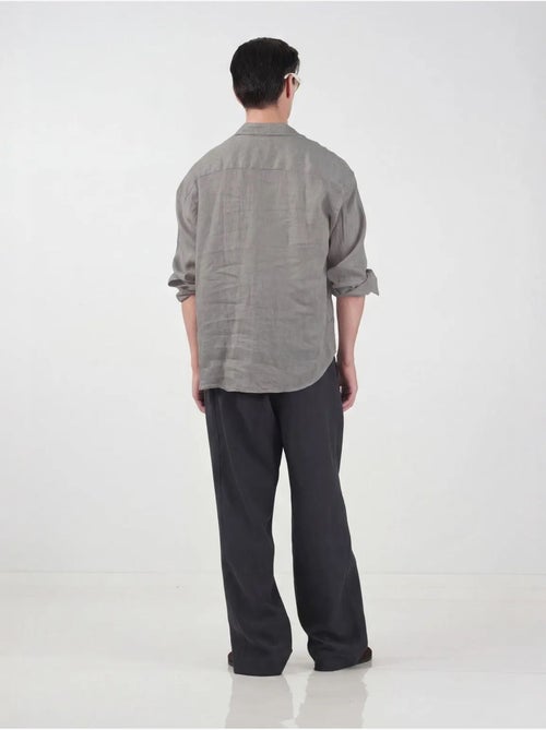 Giesto chemise à manches longues en mélange de lin oversize - Kiabi Giesto chemise à manches longues en mélange de lin oversize - Kiabi