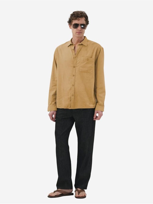 Giesto chemise à manches longues en popeline de coton - Kiabi