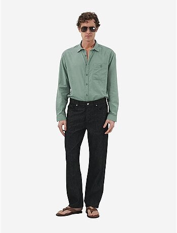 Giesto chemise à manches longues en popeline de coton