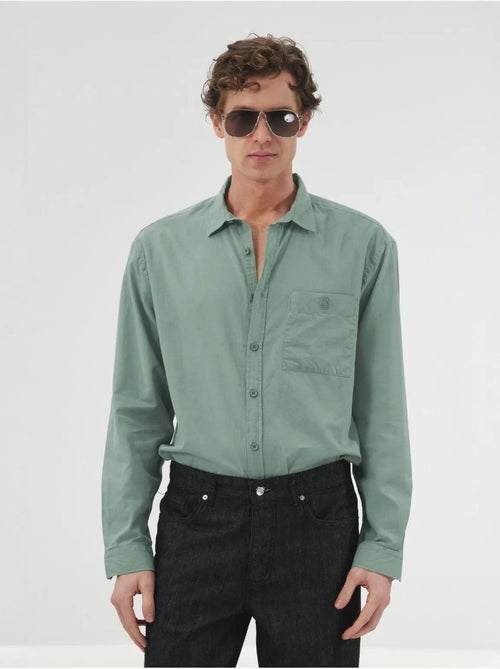 Giesto chemise à manches longues en popeline de coton - Kiabi