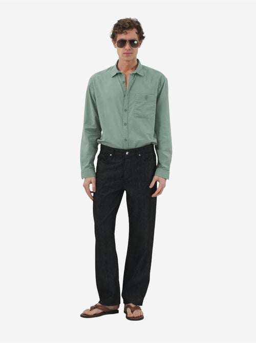 Giesto chemise à manches longues en popeline de coton - Kiabi