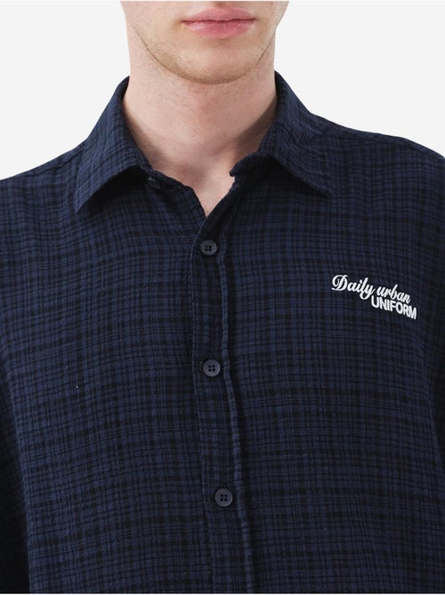 Giesto chemise en coton à carreaux coupe décontractée pour homme - Kiabi Giesto chemise en coton à carreaux coupe décontractée pour homme - Kiabi