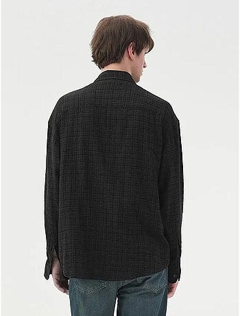 Giesto chemise en coton à carreaux pour homme