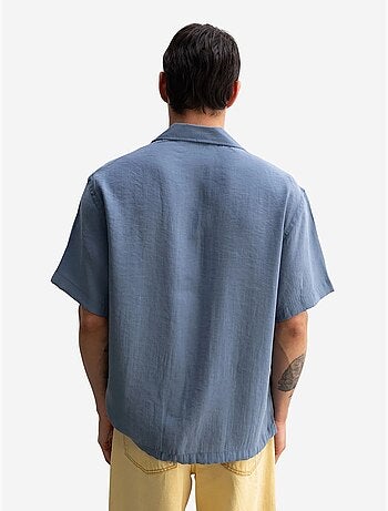 Giesto chemise en crêpe avec détail noué coupe décontractée pour homme