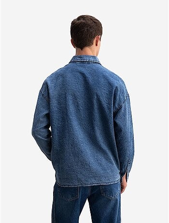 Giesto chemise en gabardine de coton jacquard