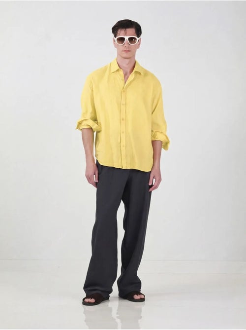 Giesto chemise en lin oversize pour homme - Kiabi Giesto chemise en lin oversize pour homme - Kiabi