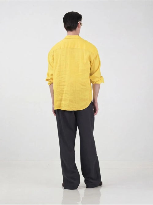 Giesto chemise en lin oversize pour homme - Kiabi Giesto chemise en lin oversize pour homme - Kiabi
