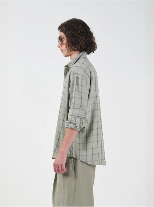 Giesto chemise en popeline à carreaux oversize - Kiabi Giesto chemise en popeline à carreaux oversize - Kiabi
