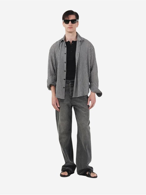 Giesto chemise en popeline à carreaux pour homme - Kiabi