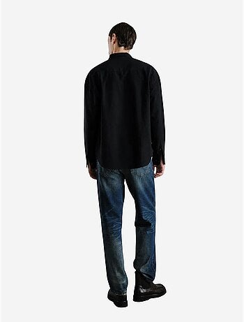 Giesto chemise homme en popeline de coton brodée