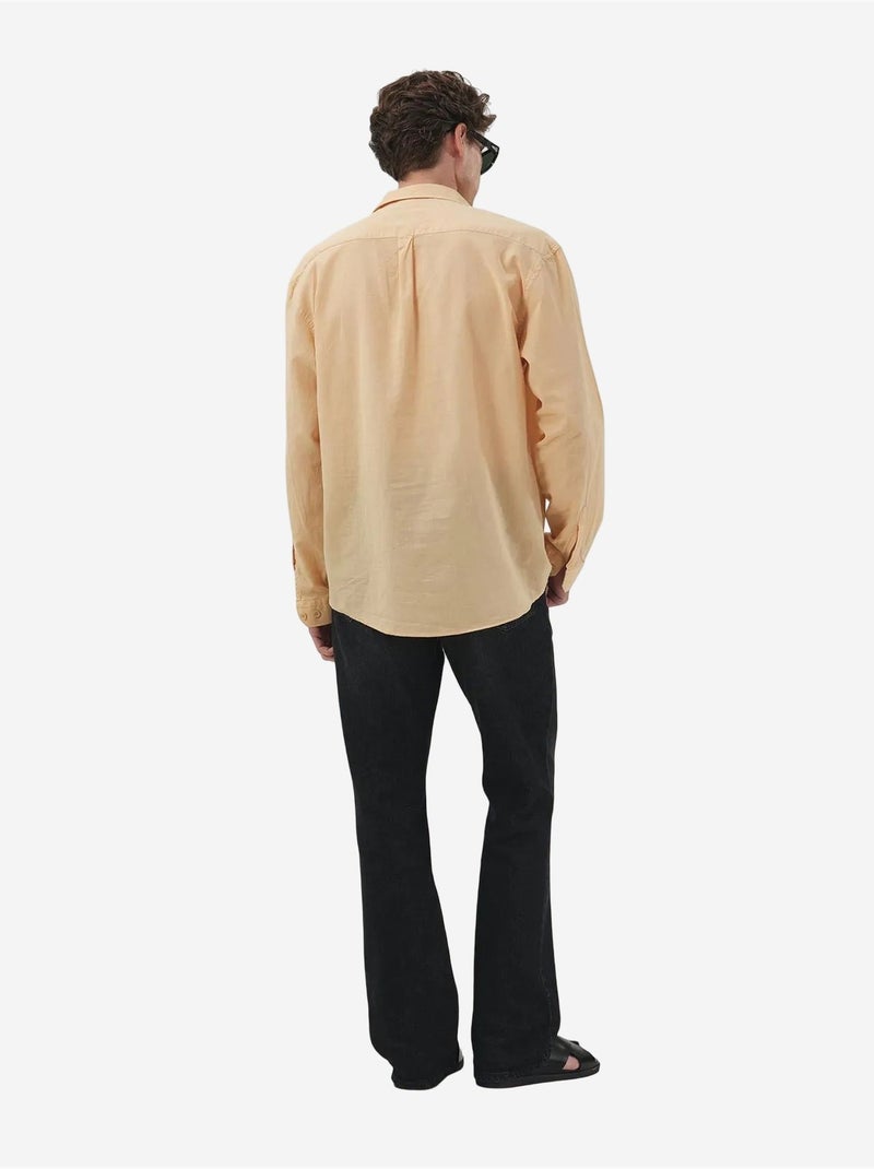 Giesto chemise homme en popeline de coton coupe classique Beige naturel - Kiabi