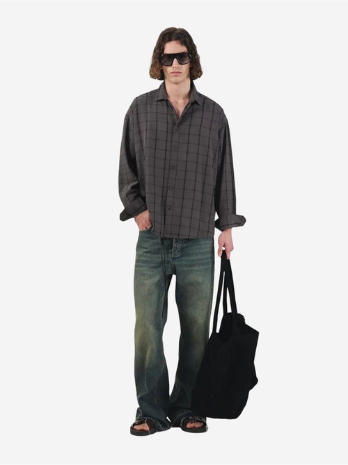 Giesto chemise tissée à carreaux oversize - Kiabi Giesto chemise tissée à carreaux oversize - Kiabi