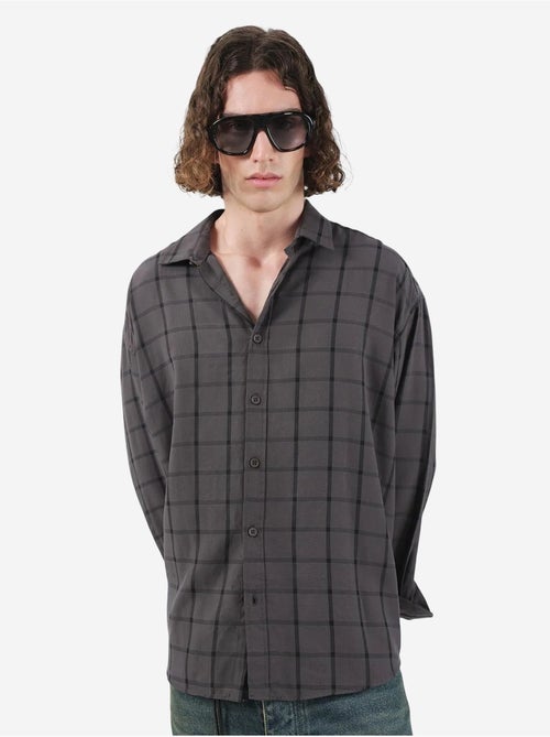 Giesto chemise tissée à carreaux oversize - Kiabi Giesto chemise tissée à carreaux oversize - Kiabi