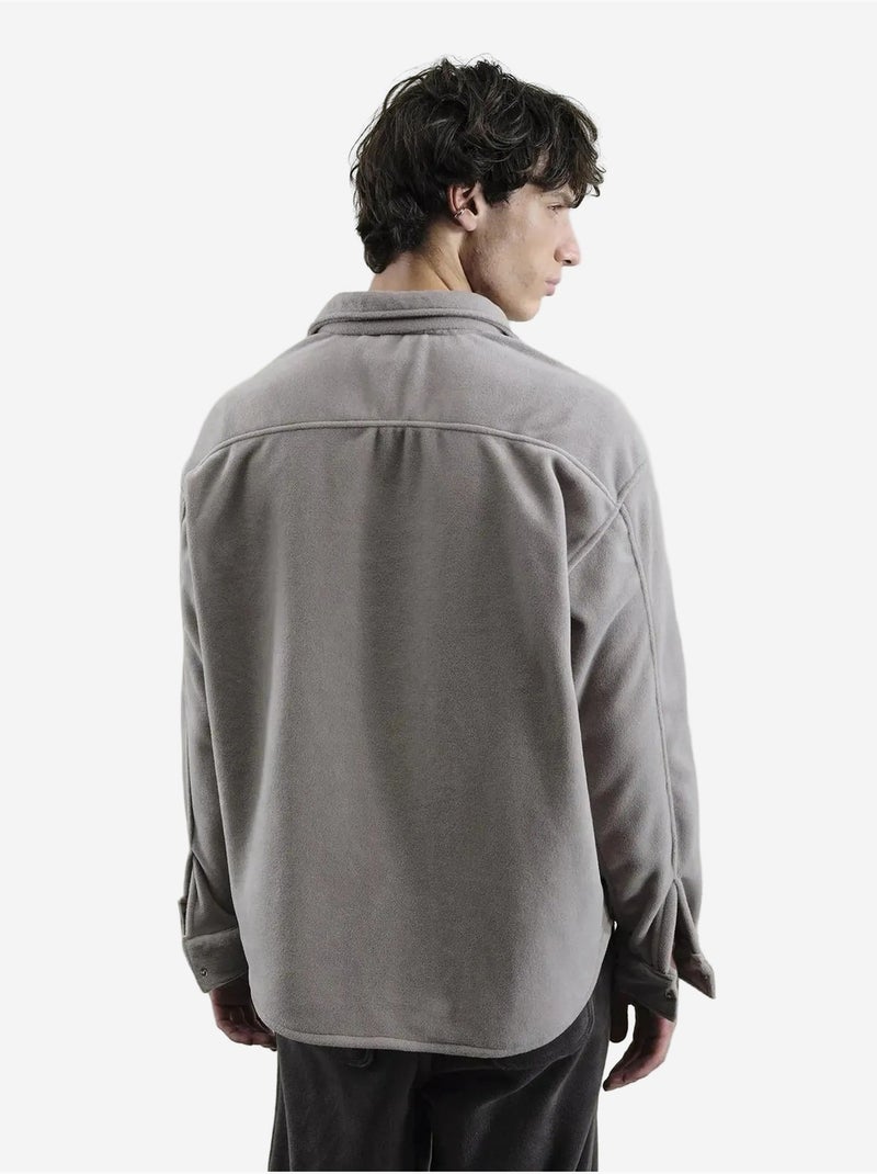 Giesto surchemise en maille unie Gris moyen - Kiabi